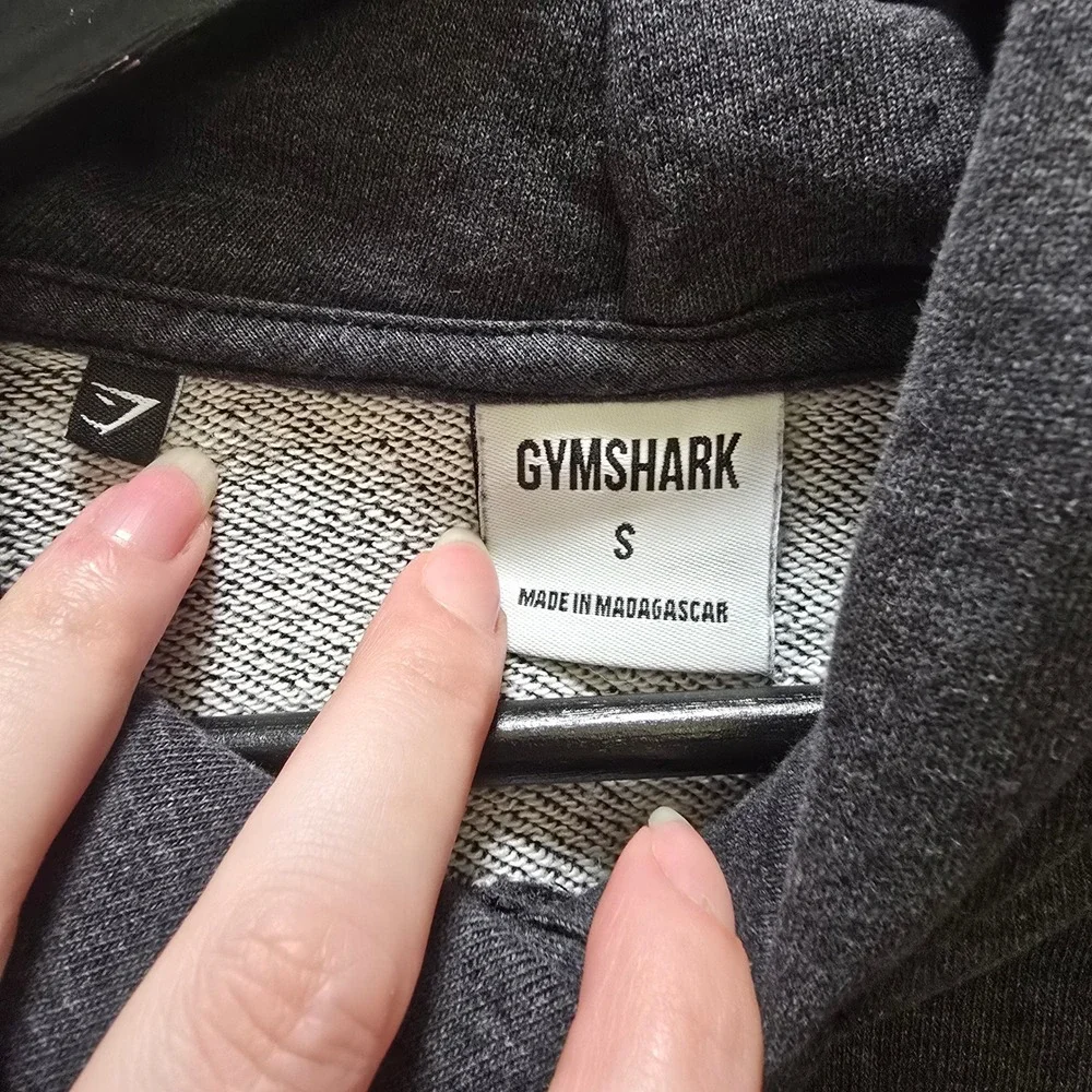 Gymshark Rest Day Sweats Gray Hoodie Sweatshirt Embroidered Logo Small Womens‎